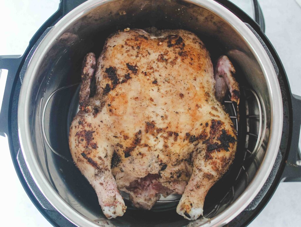 whole seasoned chicken inside instant pot